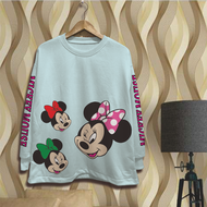 Crewneck wanirta oversize karakter Micky Mouse kekinian