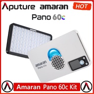 amaran Pano 60c Kit Compact 60W RGBWW Full Color Panel Light USB-C PD 2,300K-10,000K 12 Lighting Efe