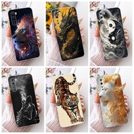 For OnePlus Nord Case AC2001 AC2003 Cool Dragon Tiger Wolf Lion Cartoon Pattern Soft Silicone Back C