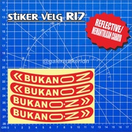 R17 RIM STICKER R14/ R15 STICKER NOT OZ CUTTING STICKER