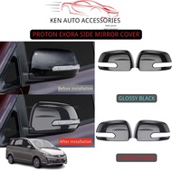 PROTON EXORA SIDE MIRROR COVER/ CARBON FIBER, GLOSSY BLACK LOOK SIDE MIRROR COVER