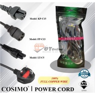 COSIMO 3 PIN 1.5M-1.8M 10A 240V Malaysia UK Plug Wayar Power 13A Fuse Monitor Rice Cooker Power Supp