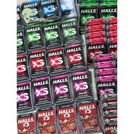 HALLS XS Sugar Free Lozenges Imported from Thailand - All Flavors Mentholyptus, Lime, Watermelon, Mi