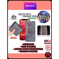 (Privacy Matte)GAMING Ceramic REDMI NOTE 11/11S/11PRO/11PRO+/NOTE 12 5G/NOTE 12 PRO SCREEN PROTECTOR