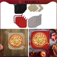 blesiya 4Pcs Kitchen Pot Holders Multipurpose Non Slip 6.89x6.89" Terry Pot Holder