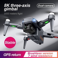 Beginners Drones 8k HD Camera 3-Axis Gimbal Wifi Fpv Live Vi