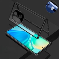 For OnePlus 15 5G 1+15 One Plus 15 OnePlus15 5G 2026 Double Sided Glass Flip Phone Case Metal Bumper
