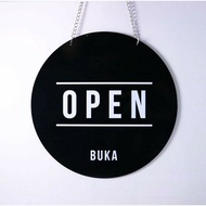 Open CLOSE RETURN ROUND ACRYLIC SIGN BOARD Open Close Sign Board