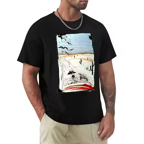Fear and This is bat country - Loathing in Las Vegas T-Shirt Basic Casual Wear Short Sleeve Top