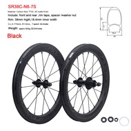 SILVEROCK Carbon External Wheels 16inch 1 3/8" 349 Rim Caliper Brake 4 - 7 Speed for PLINE TLINE CLI