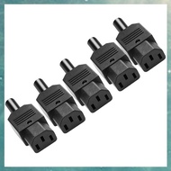 [uhktyltui.vn] 5PCS IEC C13 Power Plug Connector C13 Female Plug Power Adapter Connector 3 Pin Power