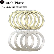 PTS For Kawasaki Ninja250 EX250 Z250 Z Ninja 250 NINJA 250R Motorcycle Clutch Plate Steel Plates Fri
