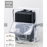 Japan Daigou 3COINS Transparent Box Bag LL Upright/Transparent Storage Series Storage Bag