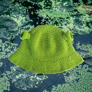 Shrek Crochet Bucket Hat Shrek Motif Bucket Hat/