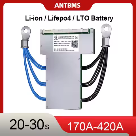 Smart ANT BMS BT App Monitor & Control.20-30S BMS with Active Balance for Golf Cart Home Battery Bac