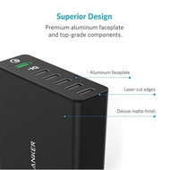 Anker PowerPort+ 6 charger - 6 charging ports, 60W, Quick Charge 3.0 - Genuine