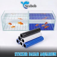 SEABOB AQUARIUM BASE STICKER 30x30cm PLAID MOTIF Aquarium Accessories