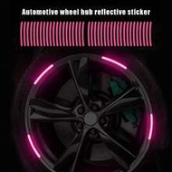 Car Wheel Hub Reflective Stickers, Tire Strip Warning Stickers, Suitable For Car, Motorcycle, Bicycl