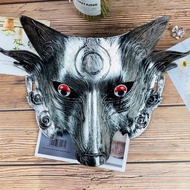 [WOLF]-Wolf Head Halloween Mask - FUR WOLF MASK