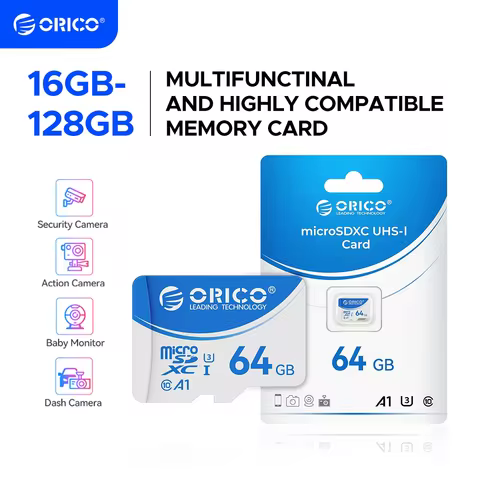 ORICO microSDXC UHS-I Memory Card, 70MB/s Read, 60MB/s, 4K UHD Recoding, U3, Class10, V30, A1, Micro