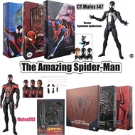 CT New The Amazing Spider-Man Action Figure Toys SHF Mafex092 Miles Morales Mafex 147 Symbiote Spide