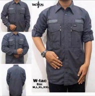 Kemeja tactical pria w tac panjang baju outdoor gunung tactical pdl lapangan