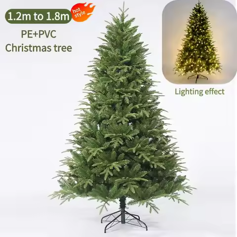 PE&PVC Christmas Tree Material Luxury Large Artificial Christmas Tree 1.2m-1.8m Family Hotel Christm