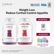 【Official】【1+1】Unichi Teddi Lab Calm Slimming Duo—Apple Cider Vinegar Gummy 60 Gummies & Nutrition A