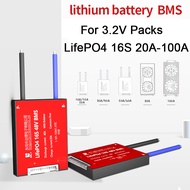 1ชิ้นพอร์ตทั่วไปพร้อม DALY สมดุล16S 48V 20A-100A กันน้ำแผ่นป้องกันแบตเตอรี่ LifePo4 32650 BMS