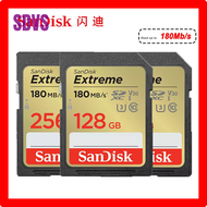 การ์ดหน่วยความจํา SDVS Sandisk Ultra SDHC / SDXC SD Card 4K UHD 512GB 32GB 64GB 128GB 256GB C10 U3 4K V30 UHS-I แฟลชการ์ดสําหรับกล้อง SDBV