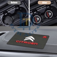 [Quality Upgrate] Citroen Car Anti-Slip Dashboard Mat Water Cup Holder Pad Car Styling Accessories F