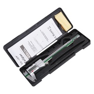 ET54 150 มม.0.01 มม.ดิจิตอล Caliper สแตนเลส Vernier Caliper นิ้ว mm เศษส่วนจอแสดงผลไมโครมิเตอร์ไม้บร