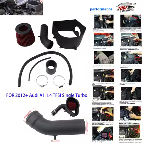 performance for 2010+ Audi A1 1.4 TFSI 122 HP Short Ram Cold Air Intake System (AD-A101)