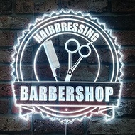 ADVPRO Hairdressing Barbershop Hair Cut RGB Dynamic Glam LED Sign - Cut-to-Edge Shape - Smart 3D Wall Decoration - Multicolor Dynamic Lighting st06s22-fnd-i0098-c