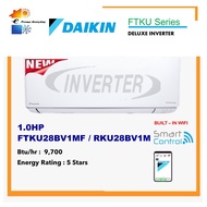 (WIFI) DAIKIN1.0HP DELUXE INVERTER WALL MOUNTED AIR CONDITIONER R32 FTKU28B / RKU28B-3WMY-LF