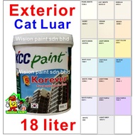 18L ( 18 LITER ) KOREVER KCC PAINT EXTERIOR ACRYLIC FINISH / wpc1