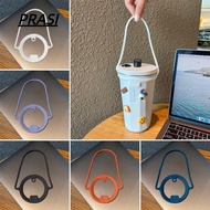 PRASI 2Pcs Water Bottle Handle, Leakproof Silicone Insulated Tumblers, Dia 85 to 100mm Keep Drinks H