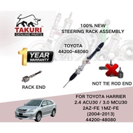 100% NEW STEERING RACK ASSY ASSEMBLY 44200-48080 FOR TOYOTA HARRIER 2.4 ACU30 / 3.0 MCU30 2AZ-FE 1MZ