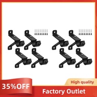 8X Curtain Rod Bracket, Adjustable Heavy Duty Curtain Rod Holders, Black Curtain Rods Hooks Hangers for Wall Drapery Rod Factory Outlet