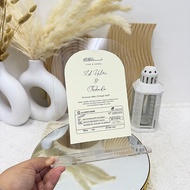 DIY FRAME ARC PAPER ACRYLIC TANPA BUNGA FRAME IJAB QABUL (DENGAN PAPER PRINTED)