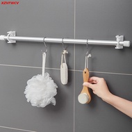 Rotatable Triangle Ring Telescopic Rod Hook Shower Curtain Rod Fixing Bracket [RH]