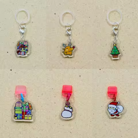Christmas Series Tamagotchi Paradise Pendant Charm Tamagotchi Uni Dust Plug Decoration Pendant