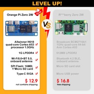 【Sell-Well】 Orange Pi Zero 2W 1GB RAM Single Board Computer Zero2 W DDR4 Allwinner H618 WiFi-BT Oran
