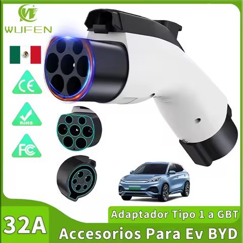 WUFEN Type 1 to GBT Adapter (for Cars with a China Connector like BYD JAC Geely) Type 1 J1772 to GB/