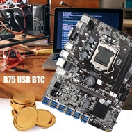 Sata B75 Eth Miner Motherboard 12usb +g1630 Cpu +4