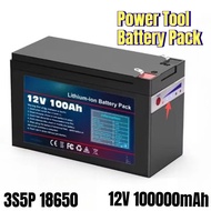 12V 100000mAh 3S5P 18650 Power Tool Battery Pack