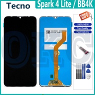 Original For Tecno Spark 4 Lite / BB4K LCD Display Touch Screen Digitizer Full Set Assembly Replacem