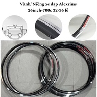 (price included) 700c aluminum rim DH19 Alexrims 32-36 hole bicycle, 700c 2-layer aluminum bicycle r