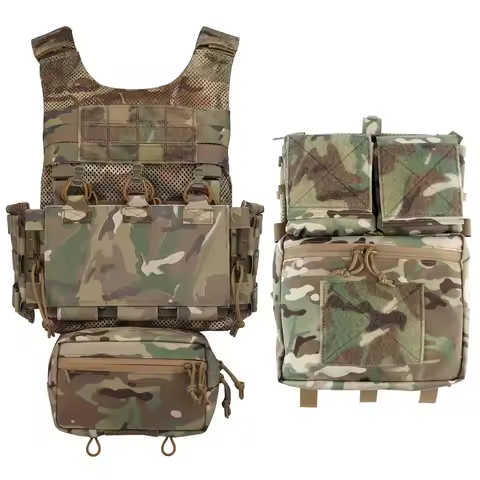 Tactical Vest Plate Carrier LV119 Quick Release System Hunting Vest With Triple 5.56 Magazine Pouch 