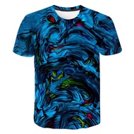Colorful Graffiti 3D Printed Short-Sleeved T-Shirt HF11.26